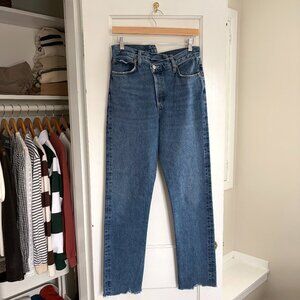 Agolde Criss Cross Straight Jean in Range